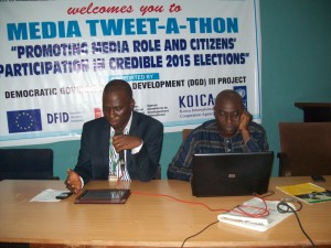 Mr. Lekan Otufodunrin speaking at the forum