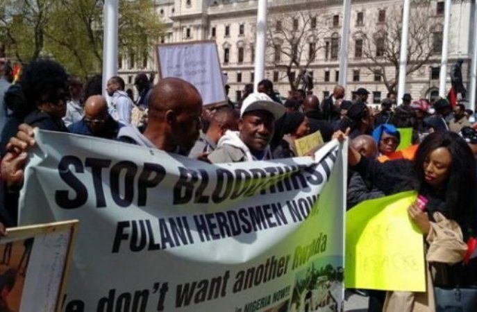 Protests Welcome Buhari to London…They Are Agents of Looters Says Presidency