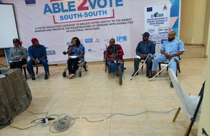 Campaign for Inclusion of Persons with Disabilities in 2023 Elections Holds in South South