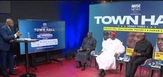 Atiku, Obi, Kwankwaso Debate at Arise News Town Hall Meeting