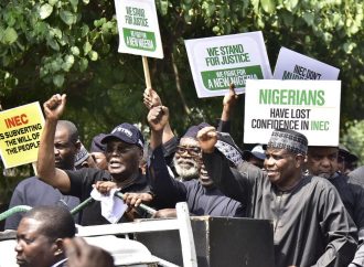 Atiku, PDP, Make 5 Demands of INEC as They Protest in Abuja
